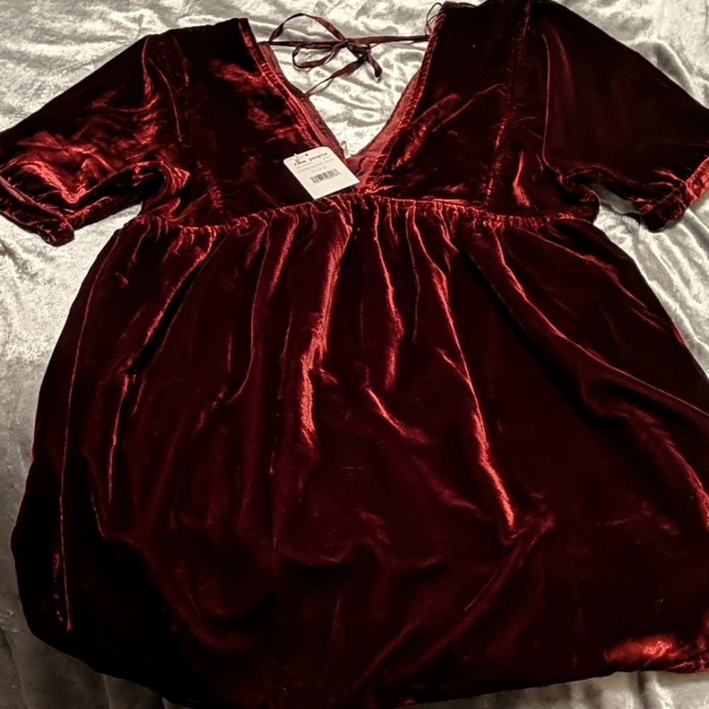 Free People velvet dress